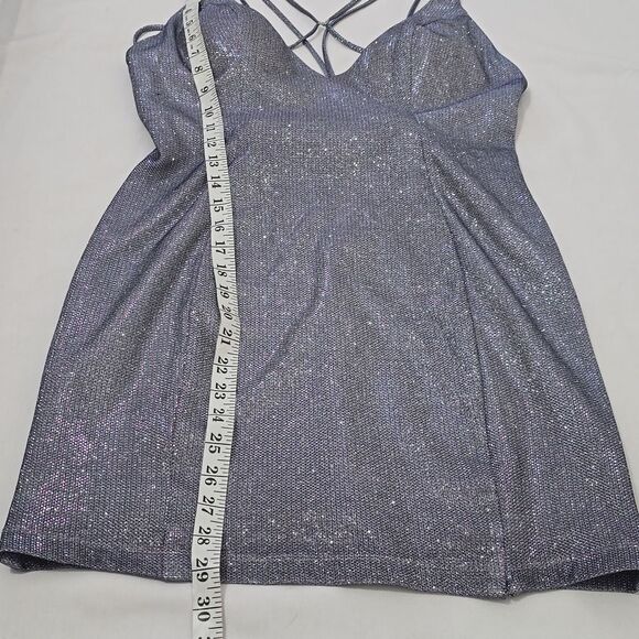 CINDERELLA DIVINE METALLIC MINI DRESS SIZE 8 - Picture 8 of 11
